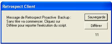EMC RETROSPECT - Reporter l'exécution - 1