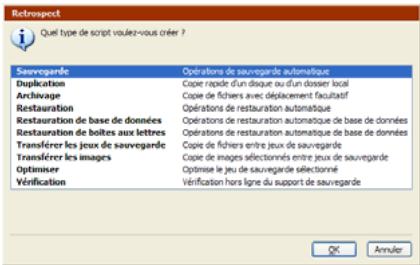 EMC RETROSPECT - Création d'un script de sauvegarde - 2