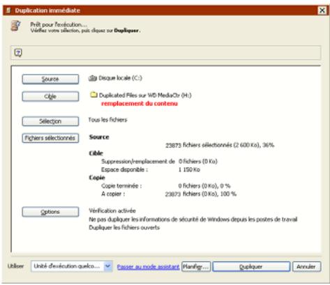 EMC RETROSPECT - Sélection de fichiers manuelle - 1