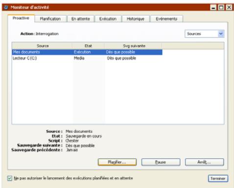 EMC RETROSPECT - Suivi de la disponibilité des supports - 1