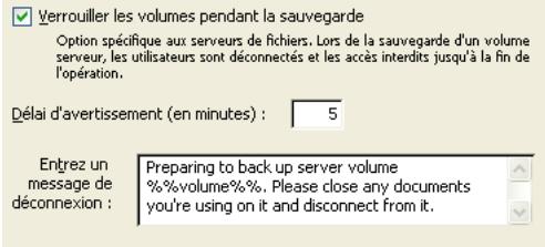 EMC RETROSPECT - Option de partage - 1