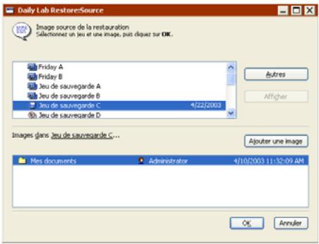 EMC RETROSPECT - Définition de la source de restauration - 1