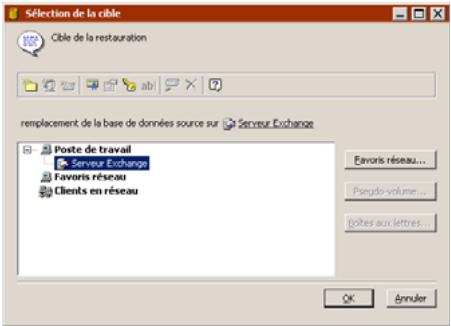 EMC RETROSPECT - Restauration d'un groupe de stockage ou d'une base de données exchange - 3