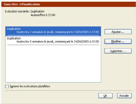 EMC RETROSPECT - Pour ignorer l'exécution d'un script : - 1