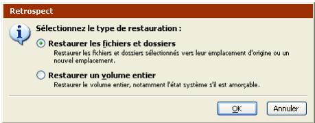 EMC RETROSPECT - Restauration en mode avancé - 1