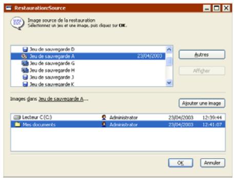 EMC RETROSPECT - Choix de la source - 1