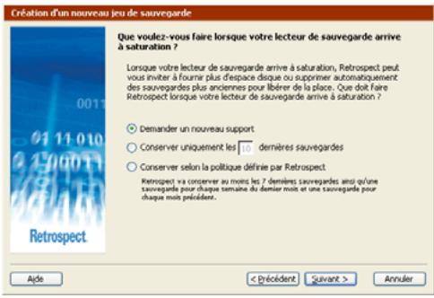 EMC RETROSPECT - Options d'optimisation pour les jours de sauvegarde sur disque - 1