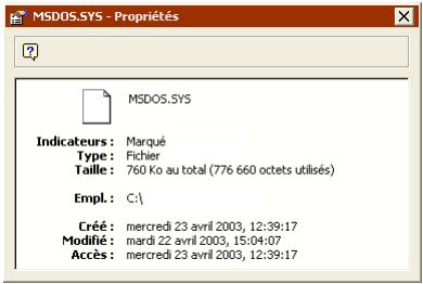 EMC RETROSPECT - Affichage d'informations relatives aux fichiers ou aux dossiers : - 1