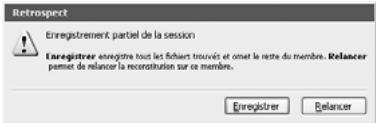 EMC RETROSPECT - Réparation incomplète d'un fichier catalogue - 1