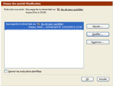 EMC RETROSPECT - Pour planifier un script : - 3