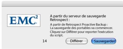 EMC RETROSPECT - Reporter l'exécution - 2