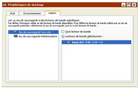 EMC RETROSPECT - Liaison des jours de sauvegarde de bande à des lecteurs de bandes - 2