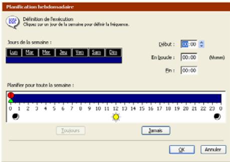 EMC RETROSPECT - Pour personnaliser la planification : - 1