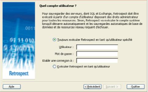 EMC RETROSPECT - Configuration des préférences de sécurité de Retrospect - 1