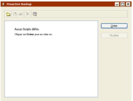EMC RETROSPECT - Pour créer un script proactive backup : - 1