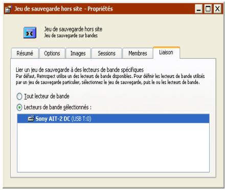 EMC RETROSPECT - Liaison des jours de sauvegarde de bande à des lecteurs de bandes - 1