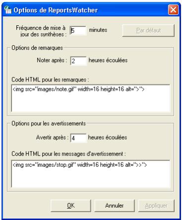 EMC RETROSPECT - Pour configurer reportswatcher : - 1
