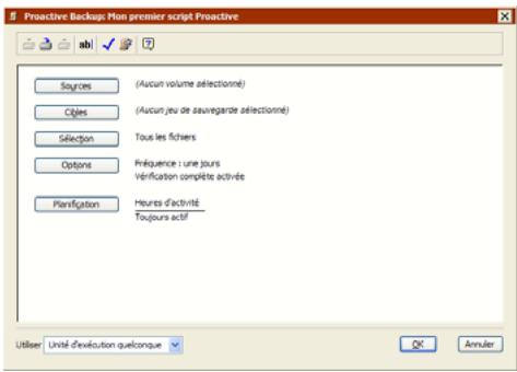 EMC RETROSPECT - Pour créer un script proactive backup : - 2