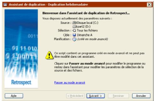 EMC RETROSPECT - Planification - 1