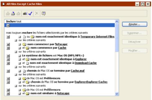 EMC RETROSPECT - Filtres intégrés - 1