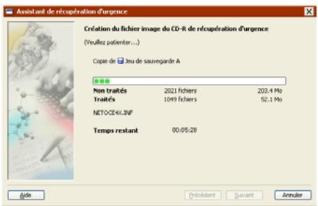 EMC RETROSPECT - Création de l'image - 1