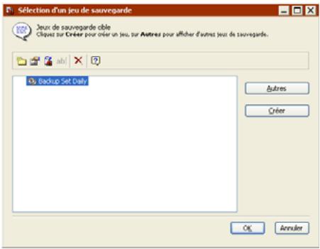 EMC RETROSPECT - Cliquez sur le bouton cibles. - 1