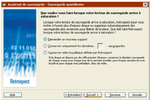 EMC RETROSPECT - Options d'optimisation des sauvegardes sur disque dur - 1