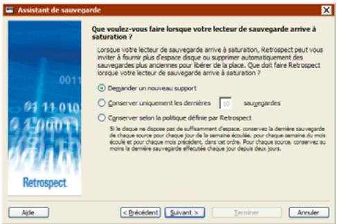 EMC RETROSPECT - Options d'optimisation des sauvegardes sur disque dur - 1
