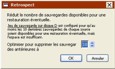 EMC RETROSPECT - Demande de support disque - 3