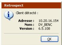EMC RETROSPECT - Pour tester une adresse : - 2