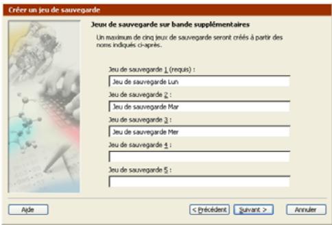 EMC RETROSPECT - Définition de plusieurs jours de sauvegarde sur bande - 1
