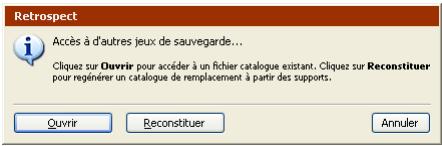 EMC RETROSPECT - Reconstitution des anciens sauvegardes - 1