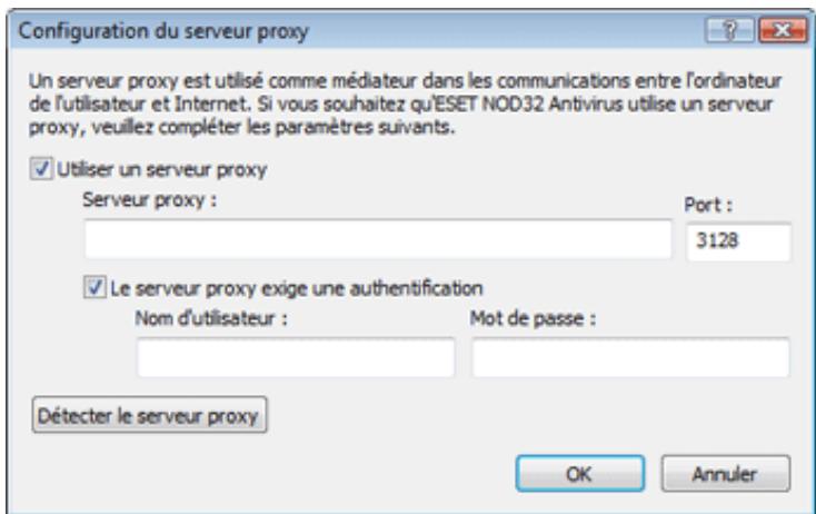 ESET NOD32 ANTIVIRUS 3.0 - Configuration du serveur proxy - 1