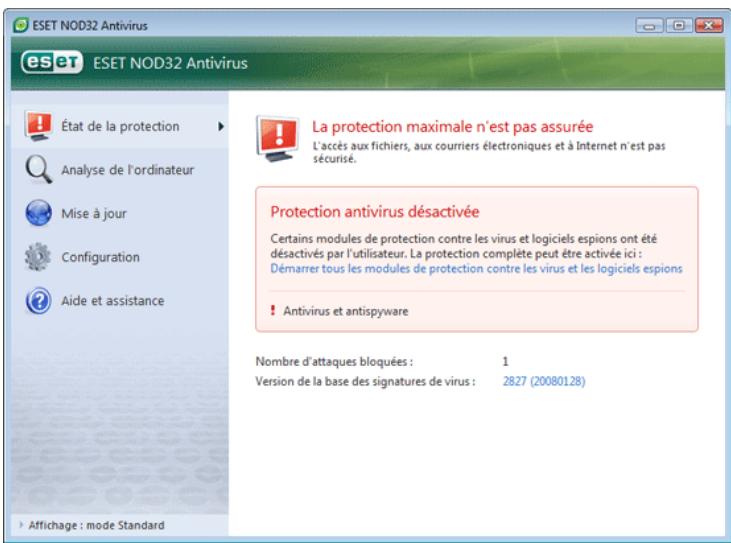 ESET NOD32 ANTIVIRUS 3.0 - Que faire lorsque le programme ne fonctionne pas correctement - 1
