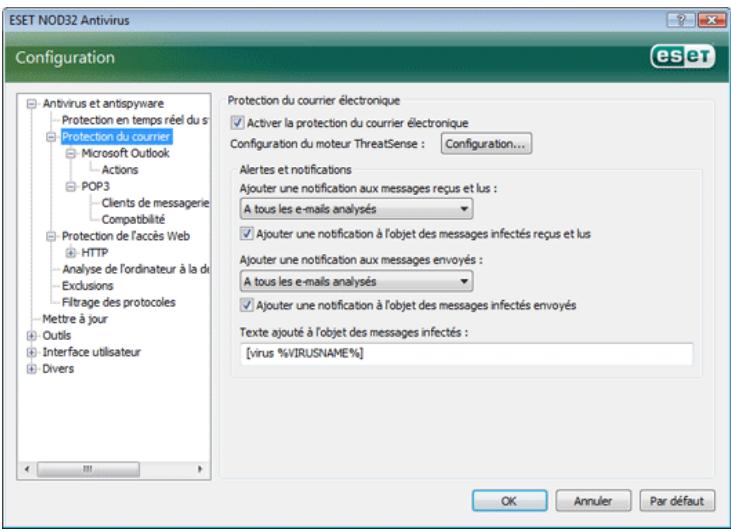 ESET NOD32 ANTIVIRUS 3.0 - Intégration à Microsoft Outlook, Outlook Express, Windows Mail - 1