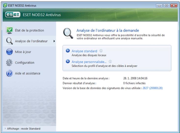 ESET NOD32 ANTIVIRUS 3.0 - Analyse d'ordinateur à la demande - 1