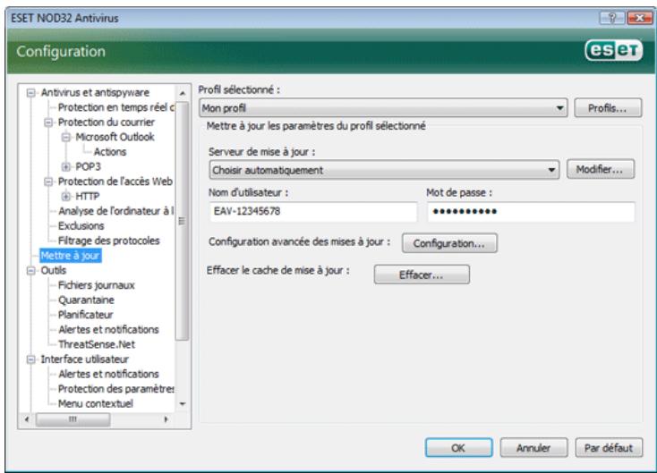 ESET NOD32 ANTIVIRUS 3.0 - Configuration des mises à jour - 2
