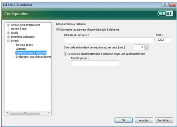 ESET NOD32 ANTIVIRUS 3.0 - Administration à distance - 1