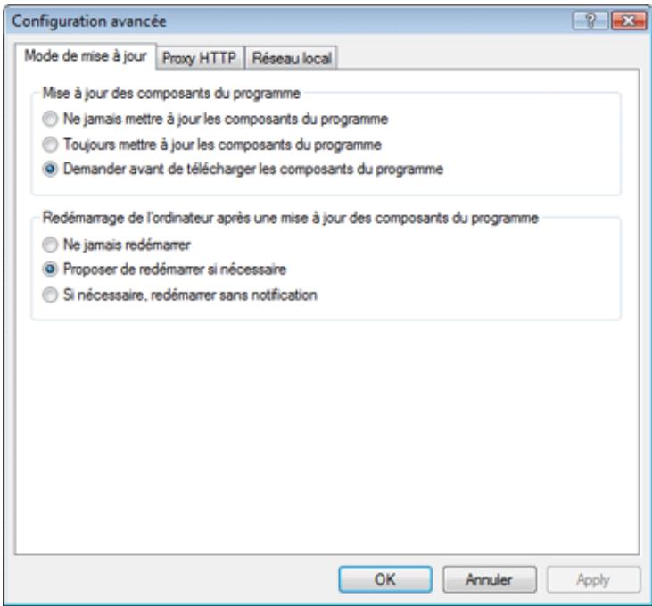ESET NOD32 ANTIVIRUS 3.0 - Mode de mise à jour - 1