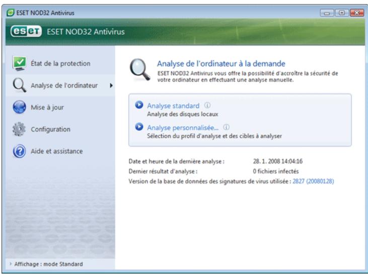 ESET NOD32 ANTIVIRUS 3.0 - Type d'analyse - 1