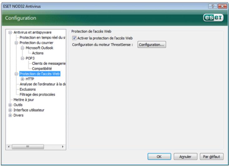 ESET NOD32 ANTIVIRUS 3.0 - Protection de l'accès Web - 1