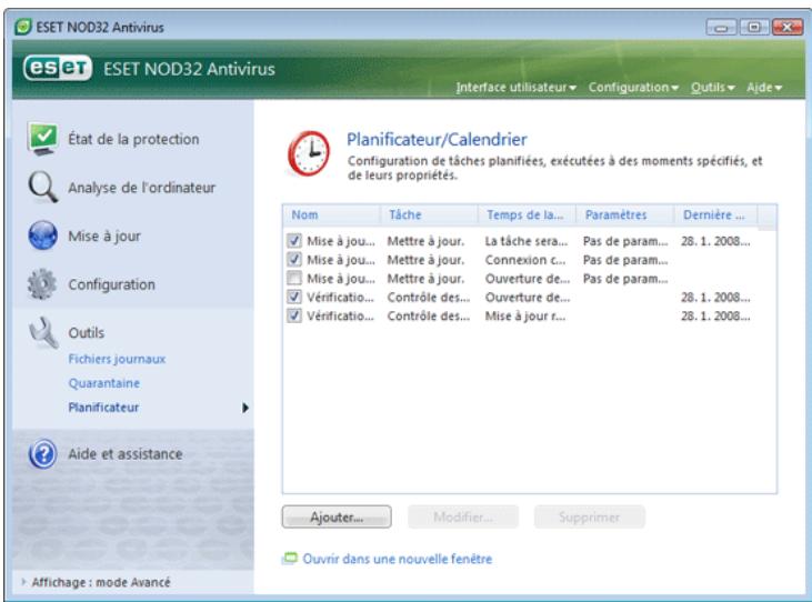 ESET NOD32 ANTIVIRUS 3.0 - Planificateur - 1
