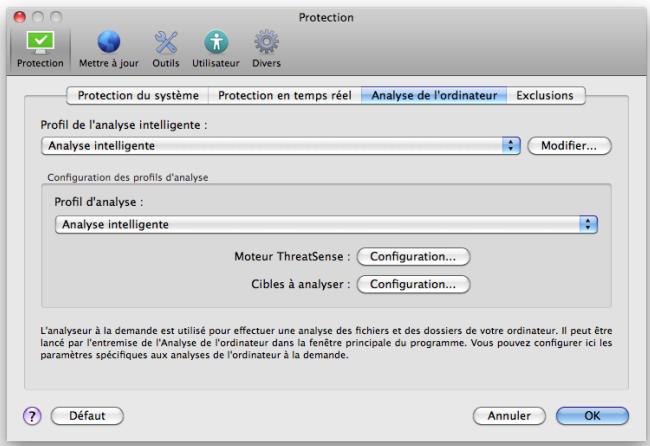 ESET NOD32 ANTIVIRUS 4 BUSINESS EDITION FOR MAC OS X - Profils d'analyse - 1