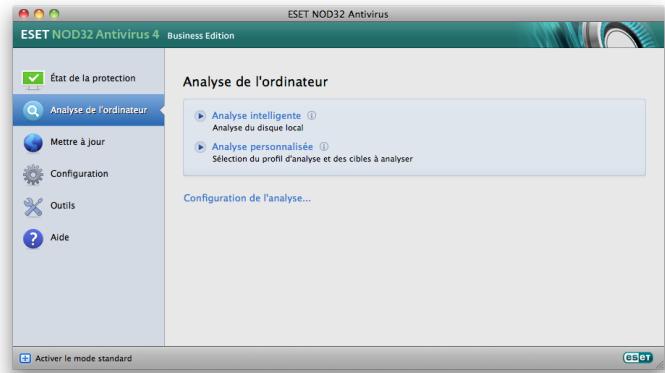 ESET NOD32 ANTIVIRUS 4 BUSINESS EDITION FOR MAC OS X - Analyse de l'ordinateur à la demande - 1