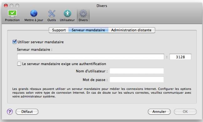 ESET NOD32 ANTIVIRUS 4 BUSINESS EDITION FOR MAC OS X - Configuration du serveur mandataire - 1