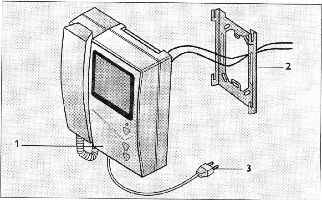 EXTREL VP230E - a. Installation du poste de réponse ( écran ) - 1