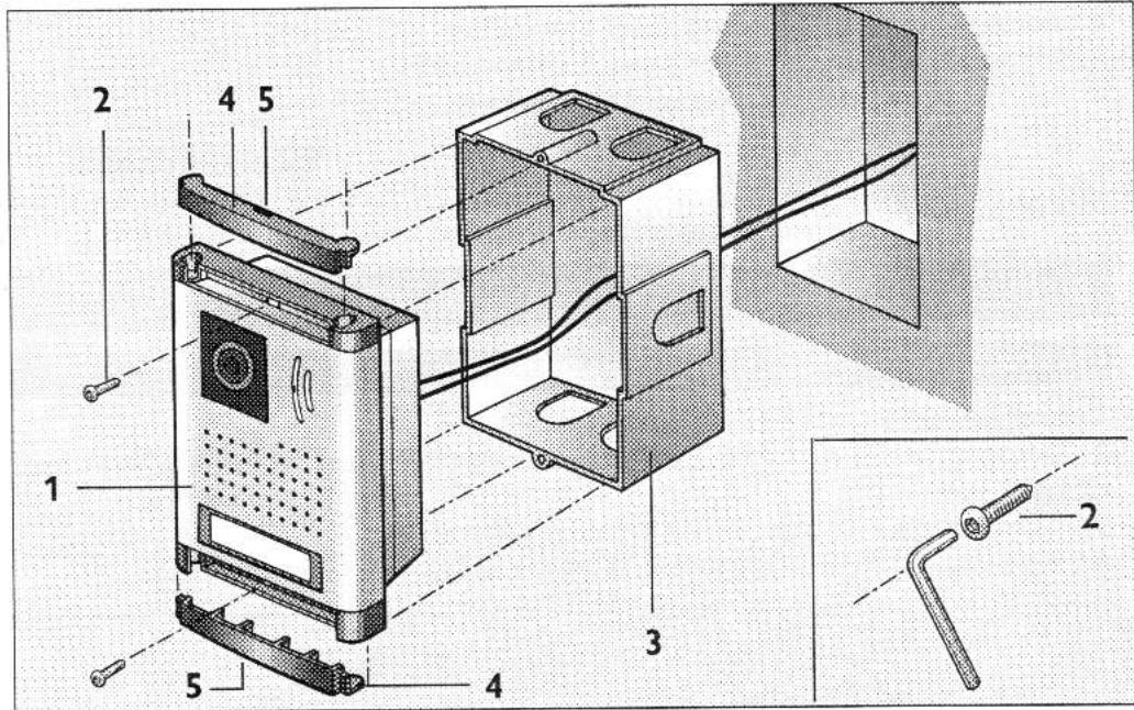 EXTREL VP230E - a. Installation du poste de réponse ( écran ) - 2