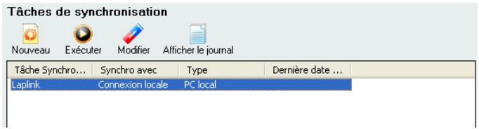 LAPLINK PCSYNC - Lancez la tâche de synchronisation - 1