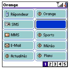 TREO 600 - Définition des boutons Favoris Orange - 1