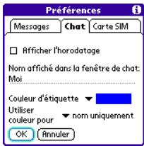 TREO 600 - Personnalisation des paramètres SMS - 4